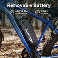 SUNTIBYE EB26 26" Fat Tire E Bike for Adults Set of 2, 1500W Electric Mountain Bikes, 28MPH Off - Road Ebike, 48V 15ah UL2849, Black