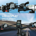 3000W Peak Dual Motor Ebike, 52V 30AH Battery Electric Bike for Adults, 7 - Speed 40MPH AWD Ebike Mountain Snow E - Bike with 26" x 4.0 Fat Tire MTB Hydraulic Disc Brake for Off - Road Snow