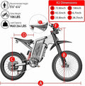 Freego X2pro 6000W(Peak)Motor 60V 30ah Battery Electric Motorcycle for Adults, Electric Dirt Bike Teens, 50MPH Off Road Electric Bicycle, 19x2 Full Suspension/Four - Piston Hydraulic Brake UL2849