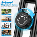 Pooboo 4in1 Folding Exercise Bike Indoor Cycling Bike Stationary Magnetic X Bike Gym Workout 300 lb Easy to Get on/Off