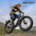 ANCHEER Electric Bike for Adults Peak 1000W Electric Bicycle 48V 15AH Battery Electric Bike 26" x 4.0" Fat Tire Mountain 28MPH 7 Speed Gears Electric Bike, Rear Rack, UL2849
