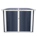 6.3' x 6.1' Outdoor Storage Shed Clearance, Metal Outdoor Storage Cabinet with Double Lockable Doors, Waterproof Tool Shed, Stores 4 Bikes, Backyard Shed for Garden, Patio, Lawn