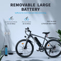 Hipatoo 26" Electric Bike 500W 20MPH E - Bike, 36V 10.4ah Battery, Ebike for Adults, E Bike UL2849