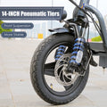 SANOPY 350W Electric Scooter with Seat for Adults, 15 Miles Range 20 Mph, 36V 5.2ah Battery Moped, 14" Big Tire Commuter Electric Bike with Shock Absorbing, Black