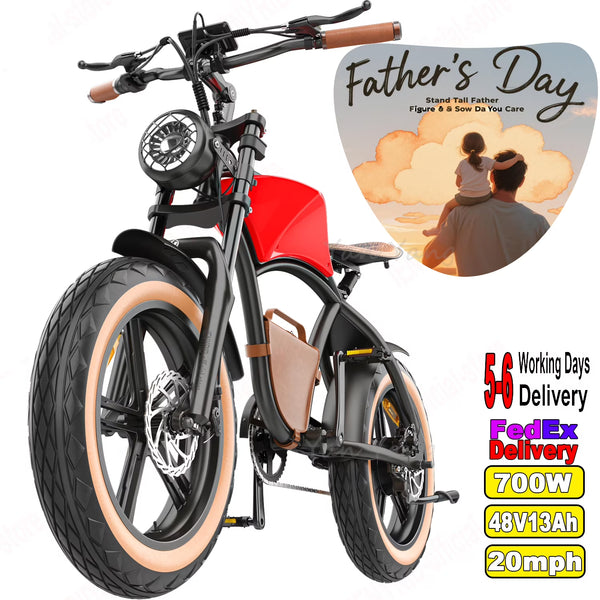 Hidoes B10 Electric Mountain Bike for Men/Woman 1000W Adult Electric Bicycle 20" Fat Tire Off Road E - Bike with Removable Battery up to 28 Mph, Free Shipping, Red