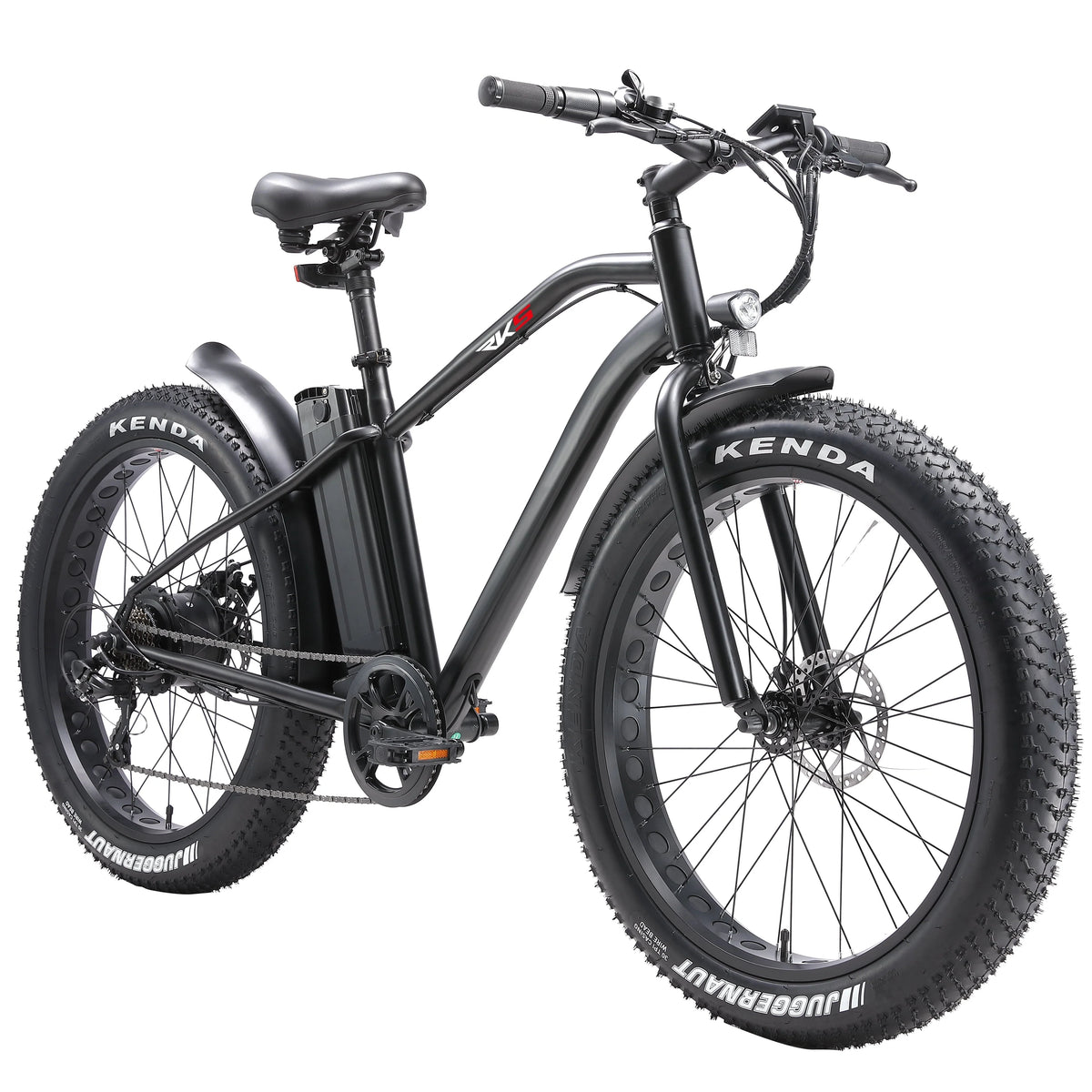 Electric Bike with 750W Motor, Electric Bike for Adults, Electric Mountain Bicycle with 48V 14.5ah Battery, 26'' Fat Tires, LCD Display, Front and Rear LED Lights, Professional 7 - Speed Gears