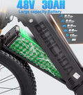 Dual Motors AWD 2000W Electric Bike for Adult 26'', UL2849 48V 30AH Removable Battery E - Mountain Bike 4.0 Fat Tire up to 35MPH&120miles Long Range Off - Road Ebike Beach Dual Hydraulic&Brakes E - Bicycle