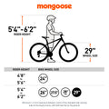 29" Durham Mountain Bike, 21 Speeds, Gray