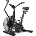 LNOW Commercial Built - in Bluetooth Fan Exercise Bike, Adjustable Air Resistance with Dual - Action Handlebars, Heavy Duty Indoor Cycling Bike for Home Gym Traininning, 350 lb Arm/Leg Cardio Workout