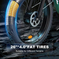 Fat Tire E - Bike 2000W Ebike for Adults, 52V 22.4AH Battery Dual Motor 26" Full Suspension Electric Bicycles 35MPH AWD Mountain E Bike Hydraulic Brakes