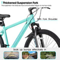 HILAND 26 in Mountain Bike, Mens and Womens Aluminum Frame MTB with 21 Speeds, Dis Brake, Hardtail Bicycle for Adults