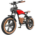 Hidoes B10 Electric Mountain Bike for Men/Woman 1000W Adult Electric Bicycle 20" Fat Tire Off Road E - Bike with Removable Battery up to 28 Mph, Free Shipping, Red