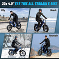 Hipatoo 26" Electric Bike 500W 20MPH E - Bike, 36V 10.4ah Battery, Ebike for Adults, E Bike UL2849