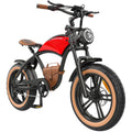 Hidoes B10 Electric Mountain Bike for Men/Woman 1000W Adult Electric Bicycle 20" Fat Tire Off Road E - Bike with Removable Battery up to 28 Mph, Free Shipping, Red
