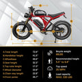 Peak 3000W AKEZ Kingkong 1500W Electric Bike, 31MPH Electric Dirt Bike for Adults, 48V41A Dual Removable Battery Mountain Ebike, 20'' Fat Tire Ebike, 7speed, Hydraulic Brake