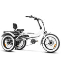 Addmotor M - 360II Semi - Recumbent Electric Trike, 85MI, Fat Tire 3 Wheel Electric Bike for Adults, 750W 48V 20ah Electric Tricycle for Seniors, 20" Electric Trike with Speed Differential, Green