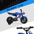 12" Hyper Speed Bike, Childs Bicycle; Kids Ages 2 - 4 Years Old, Blue, Character Group: Speed