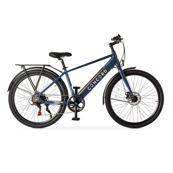 Concord 27.5" Step - Over Electric Commuter Bike, 36V, Gray, Fits Riders 5'1" - 6'1", Adult, Unisex