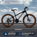 SPATIAL 24/26/27.5/29 in Mountain Bike, 8/21 Speed Lightweight Aluminum Magensium Frame Mountain Bicycle, Fits Men Women Teenagers Adult Disc Brake MTB Bicycle