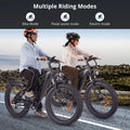 Electric Bike for Adults, 1000W E Bikes for Men, 26" Fat Tire Electric Bikes, 48V 17.5AH Battery, 28MPH, 7 Speed&Dual Hydraulic Disc Brakes, LCD Screen, 60miles Range, Electric Mountain Bicycle