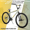 Hiland BMX BIKE 24 & 26 in, Beginner - Level to Advanced Riders with 2 Pegs for Adults, Multiple Colors