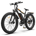Aostirmotor Electric Mountain Bike, 48V 13AH Removable Lithium Battery 750W Ebike with Rack, 26" 4.0 in Fat Tire Bike, Electric Bicycle for Adults(Black)