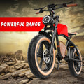 Hidoes B10 Electric Mountain Bike for Men/Woman 1000W Adult Electric Bicycle 20" Fat Tire Off Road E - Bike with Removable Battery up to 28 Mph, Free Shipping, Red