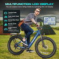 Gocio Electric Bike, 26"x4.0" Fat Tire E - Mountain Bike, Peak 1000W Motor, 28MPH 48V 15ah Battery Removable Ebike for Off Road, Sand, UL2849