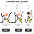 Pooboo 4in1 Folding Exercise Bike Indoor Cycling Bike Stationary Magnetic X Bike Gym Workout 300 lb Easy to Get on/Off