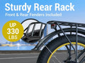5000w Peak Dual Motor Electric Bike, 26" Fat Tire Shimano 21 Speed 45 MPH Commuter Mtb, 60V 25AH Front Suspension Ebike