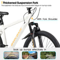 HILAND 26 in Mountain Bike, Mens and Womens Aluminum Frame MTB with 21 Speeds, Dis Brake, Hardtail Bicycle for Adults