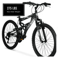 Hyper 24" Boy'S Havoc Mountain Bike, Black