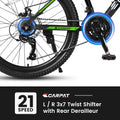 26 in Mountain Bike for Men, Adult Mens Bike with 21 Speed & Disc Brakes