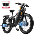 Dual Motors AWD 2000W Electric Bike for Adult 26'', UL2849 48V 30AH Removable Battery E - Mountain Bike 4.0 Fat Tire up to 35MPH&120miles Long Range Off - Road Ebike Beach Dual Hydraulic&Brakes E - Bicycle