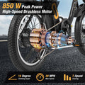 Folding Electric Bike for Adults with 20" Fat Tires, 750W Brushless Motor, 30MPH, 44-Mile Range, LCD Display & Fork Suspension for Snow/Sand Commuting