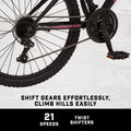 Mongoose 24 - In. Excursion Unisex Mountain Bike, Black, 21 Speeds