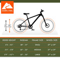 Ozark Trail 24" Glide Mountain Bike, 8 Speed, Black, Teen, Unisex
