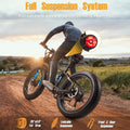 Dual Motors AWD 2000W Electric Bike for Adult 26'', UL2849 48V 30AH Removable Battery E - Mountain Bike 4.0 Fat Tire up to 35MPH&120miles Long Range Off - Road Ebike Beach Dual Hydraulic&Brakes E - Bicycle